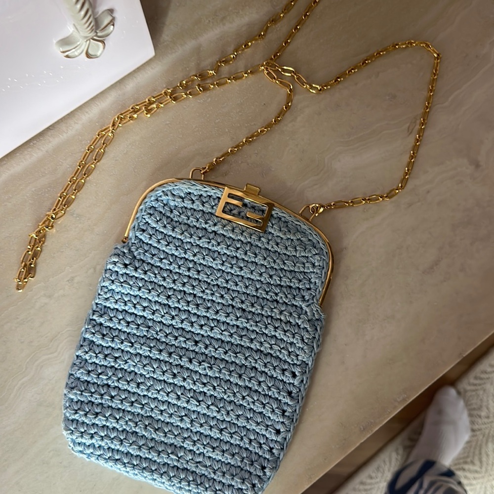 Fendi small crochet bag